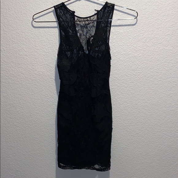 black dress skin tight